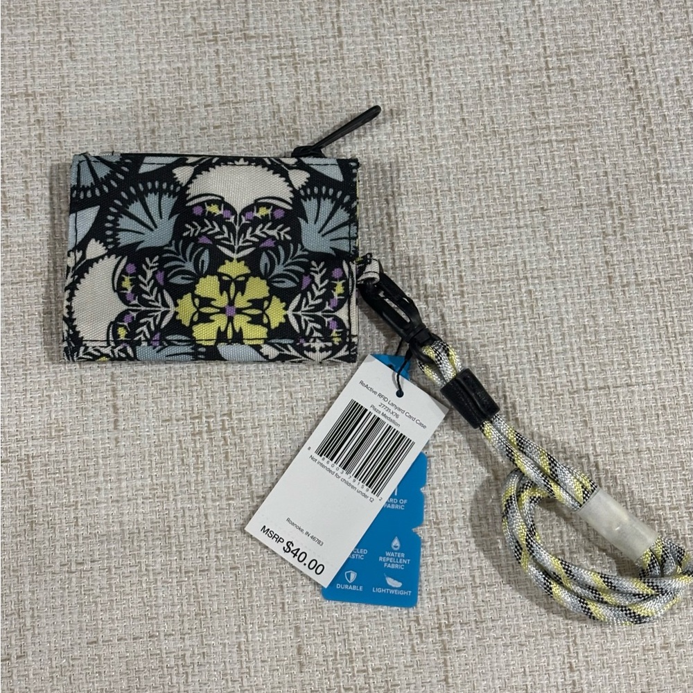 Vera Bradley ReActive RFID Lanyard Card Case - Picture 2 of 6
